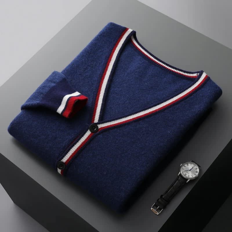 Men's Cashmere Button Front Cardigan | Max_3