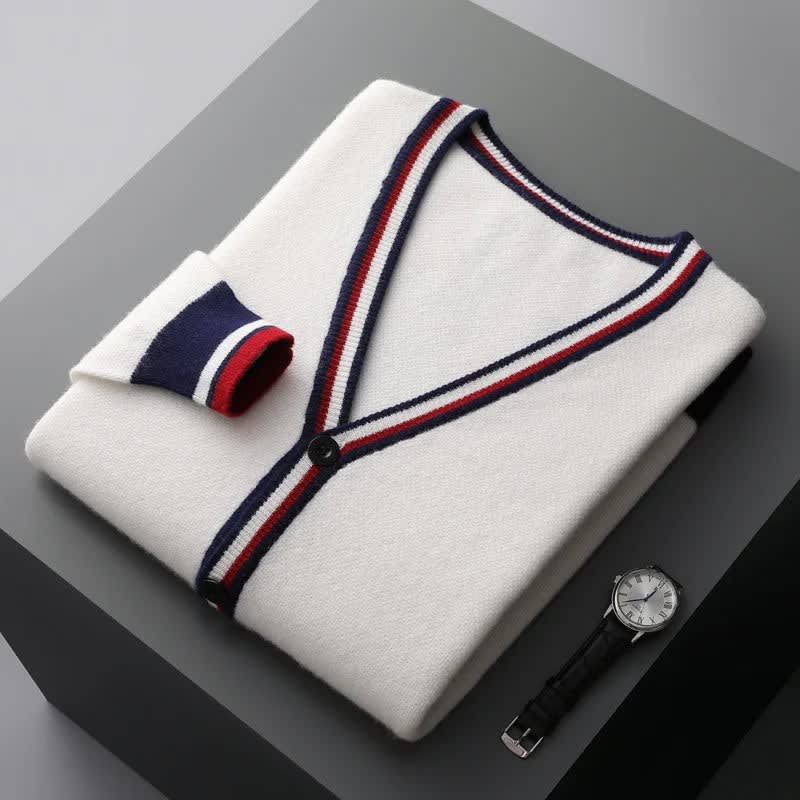 Men's Cashmere Button Front Cardigan | Max_5