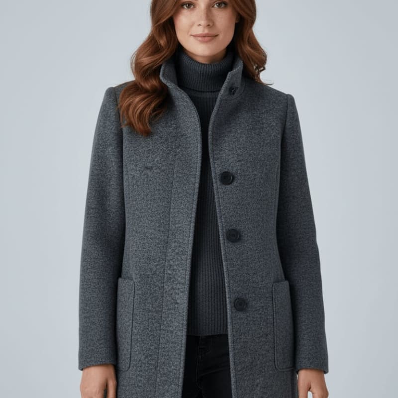 Women's Tailored Wool Blend Coat | Georgette_1