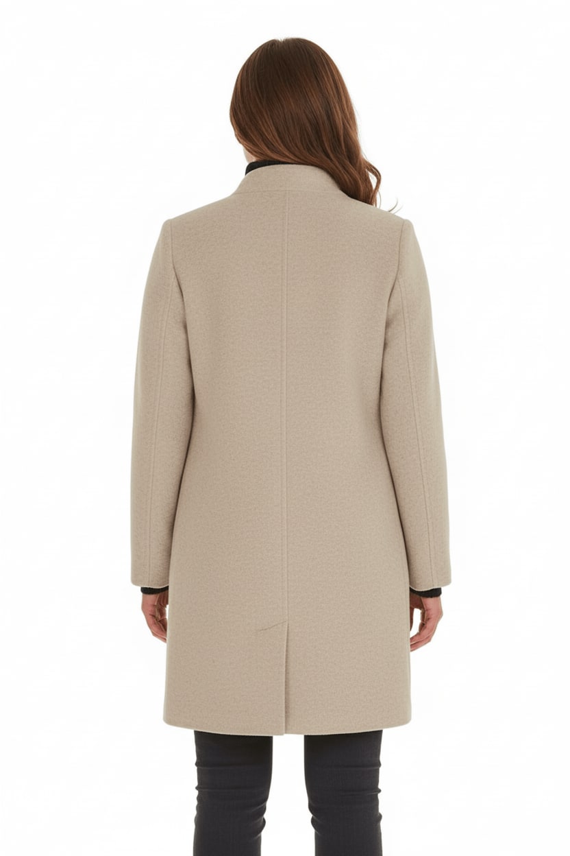 Women's Tailored Wool Blend Coat | Georgette_21