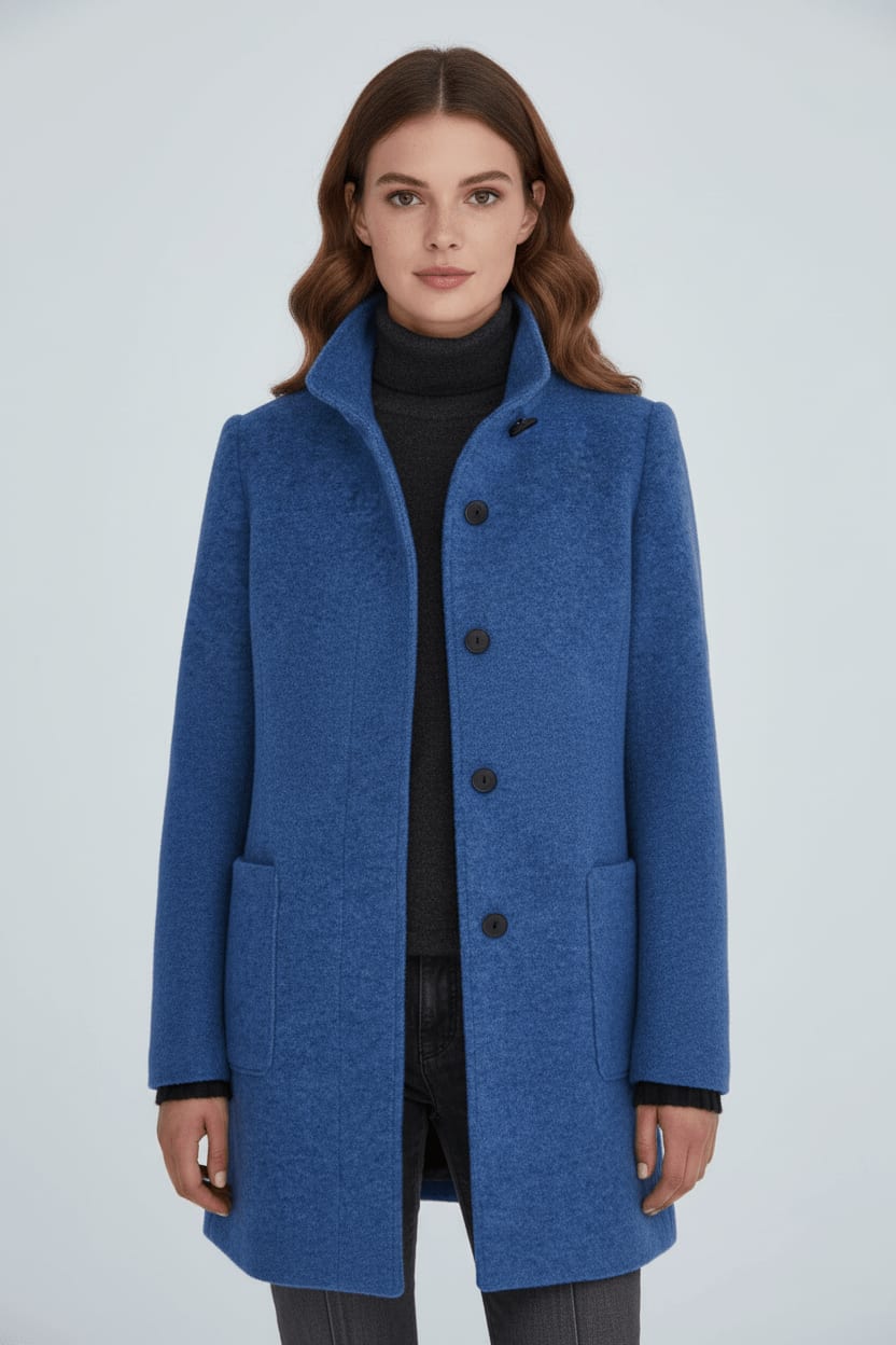 Women's Tailored Wool Blend Coat | Georgette_3
