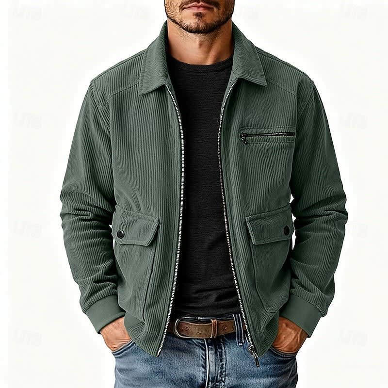 Men's Corduroy Zip-Up Jacket | Cillian_5
