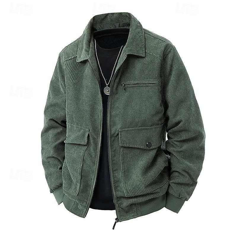 Men's Corduroy Zip-Up Jacket | Cillian_6