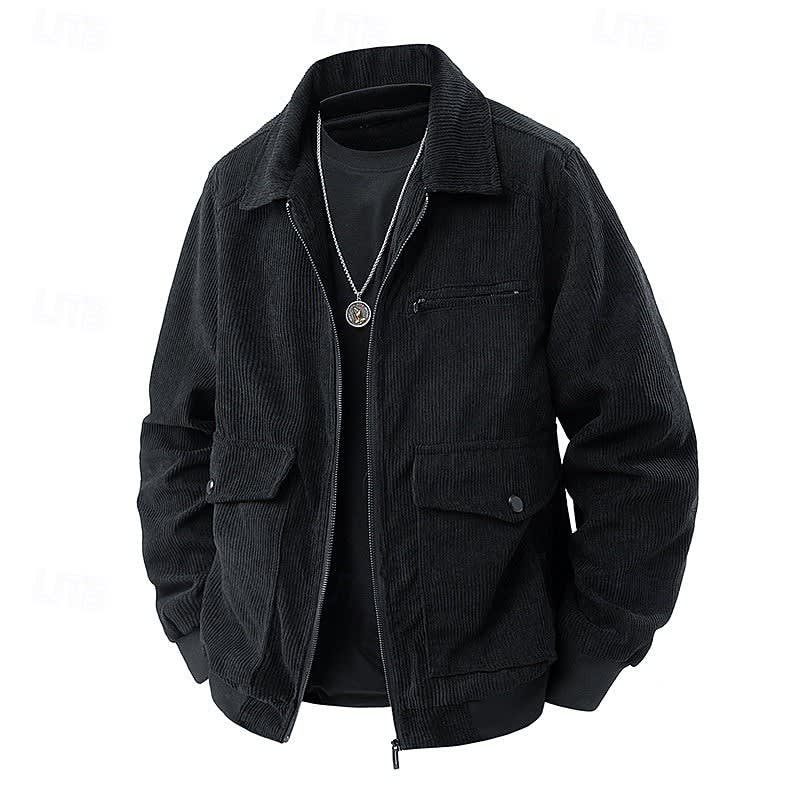 Men's Corduroy Zip-Up Jacket | Cillian_8