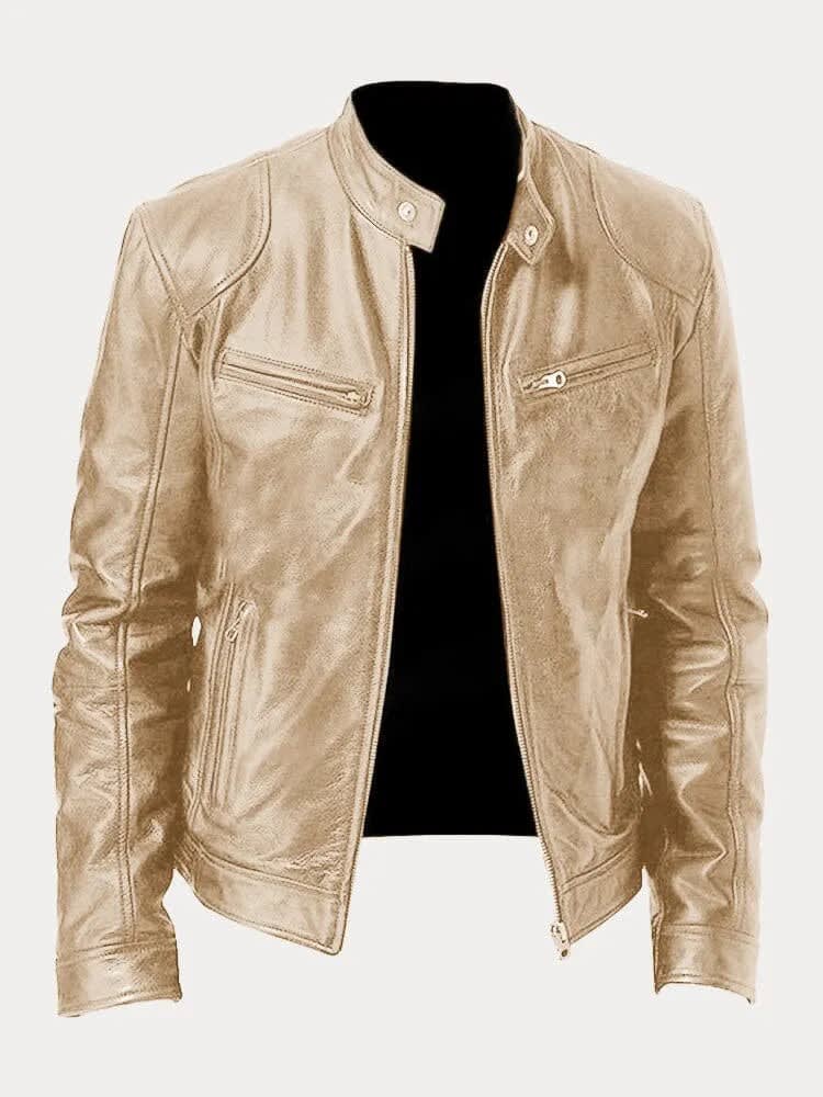 Men's Faux Leather Biker Jacket | Blaise_7
