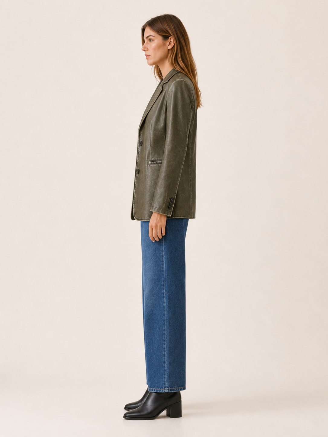 Women's Oversized Longline Blazer with Notched Lapels | Jordan Sullivan_3