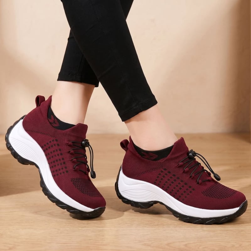 Women's Sock Knit Orthopedic Trainers | Alwena_1