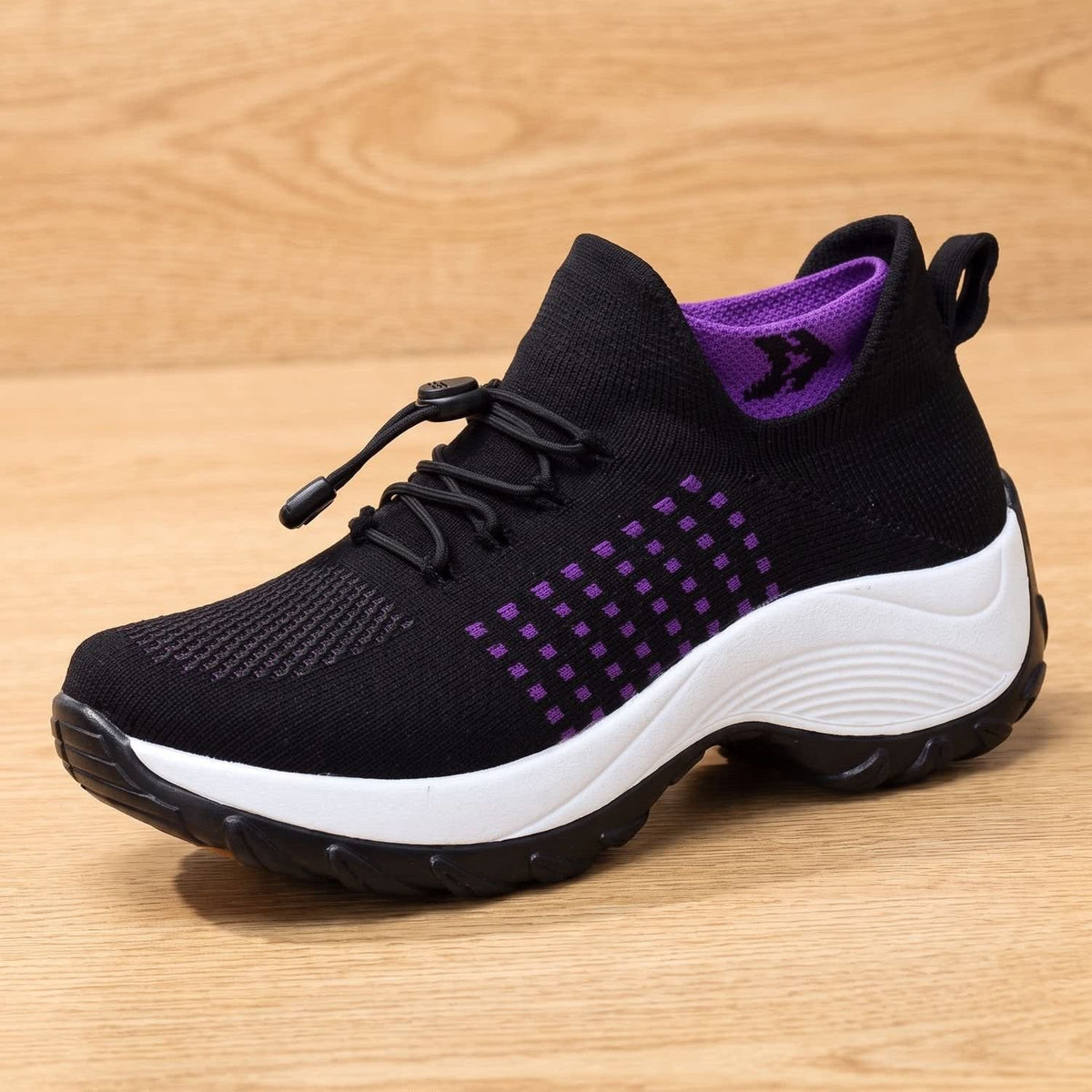 Women's Sock Knit Orthopedic Trainers | Alwena_3