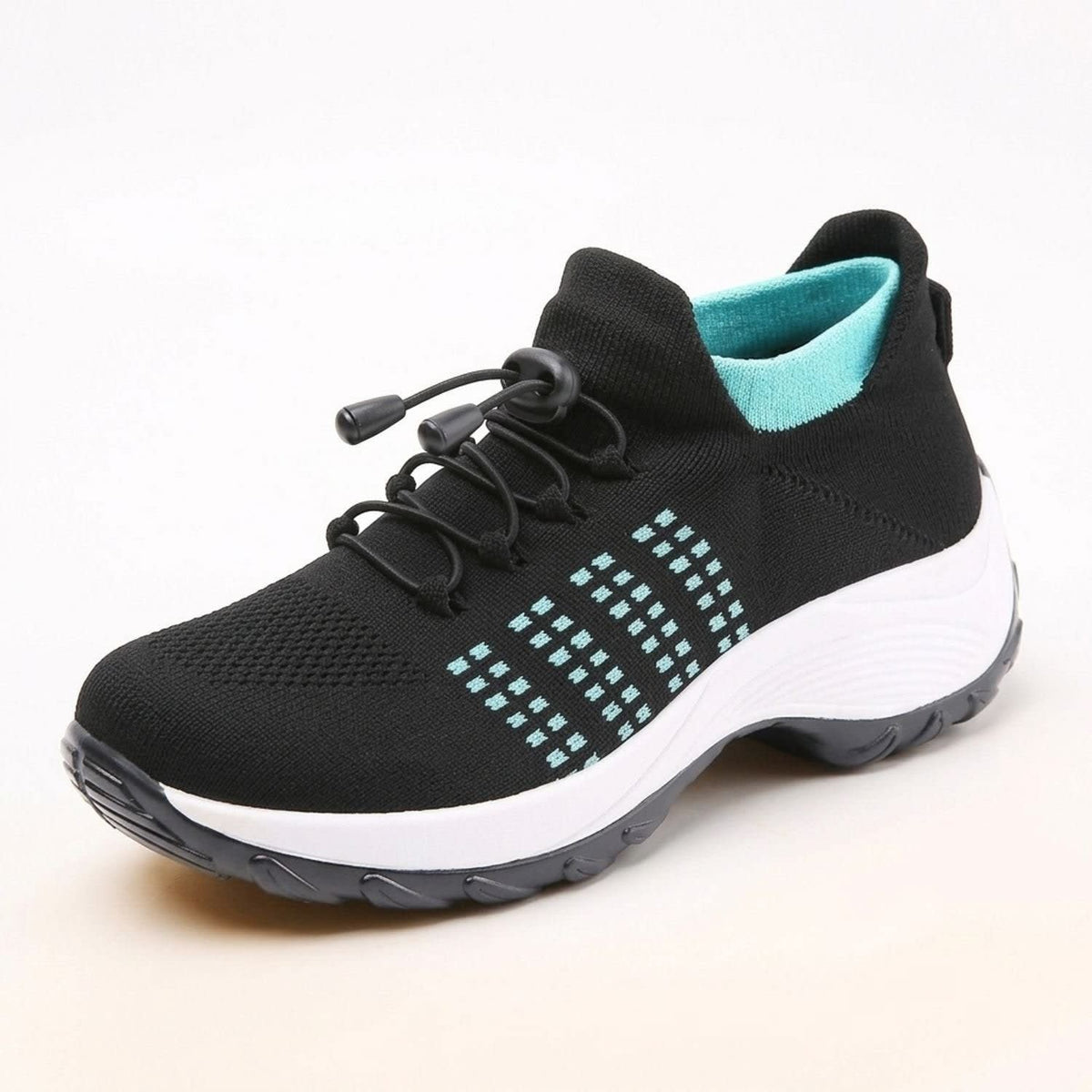 Women's Sock Knit Orthopedic Trainers | Alwena_5