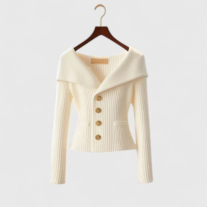 Women's Ribbed Knit Cardigan | Celina_2