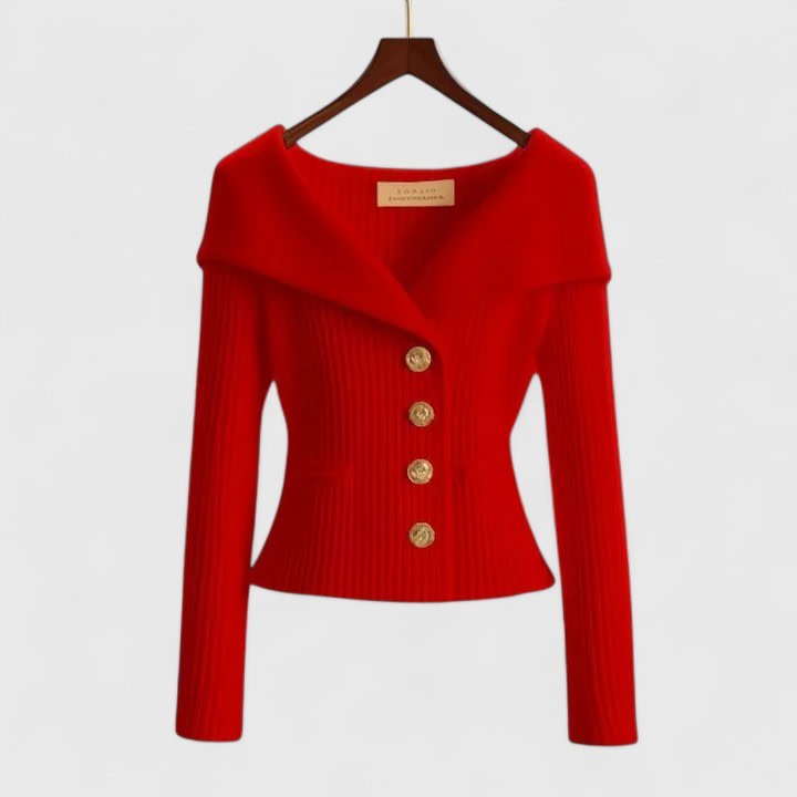 Women's Ribbed Knit Cardigan | Celina_9