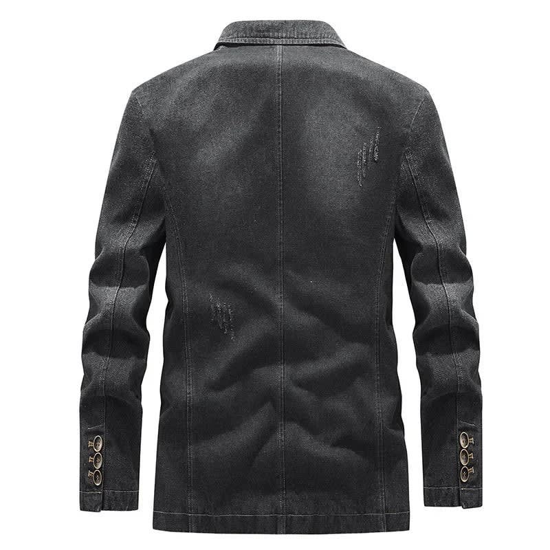 Men's Slim Fit Denim Blazer | Magnus_4
