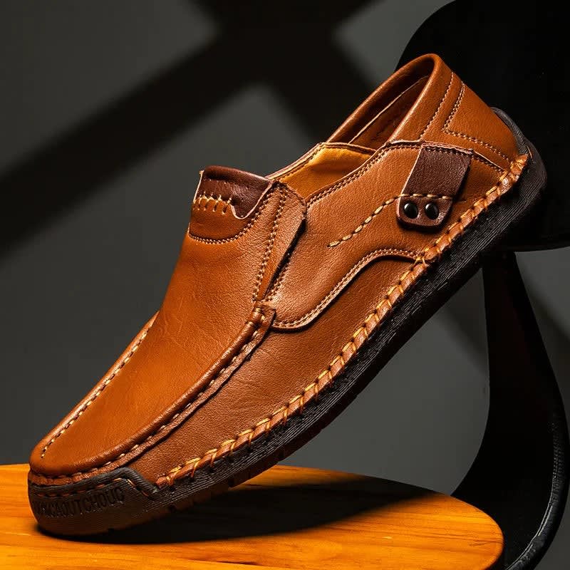 Men's Hand Stitched Leather Loafers | Reece_2