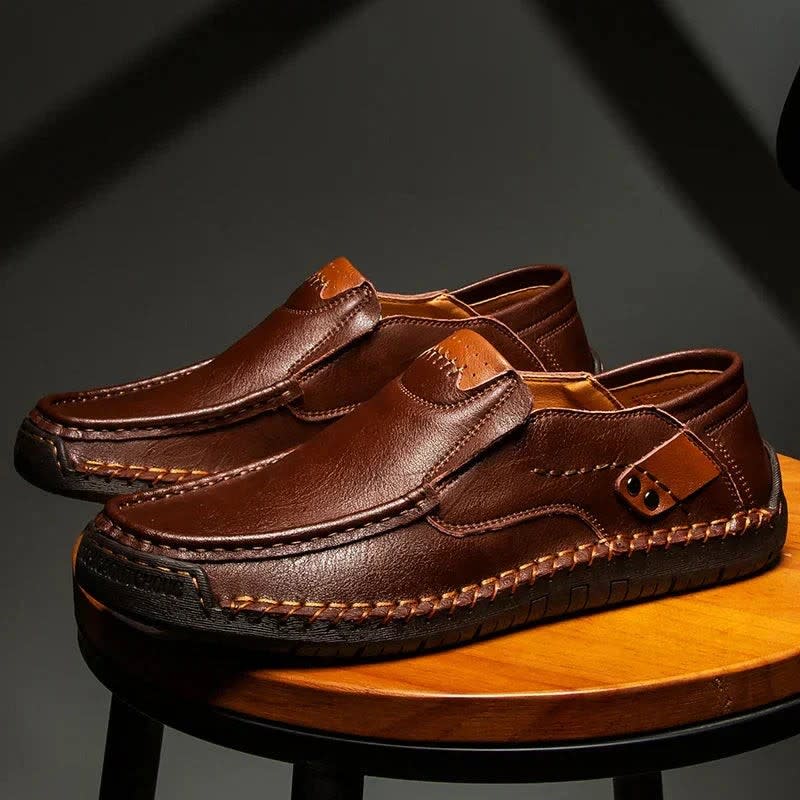 Men's Hand Stitched Leather Loafers | Reece_6
