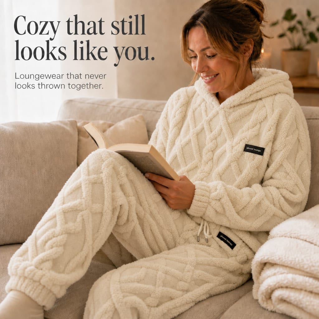 Women's Fleece Hoodie Jogger Lounge Set | Dolly_7