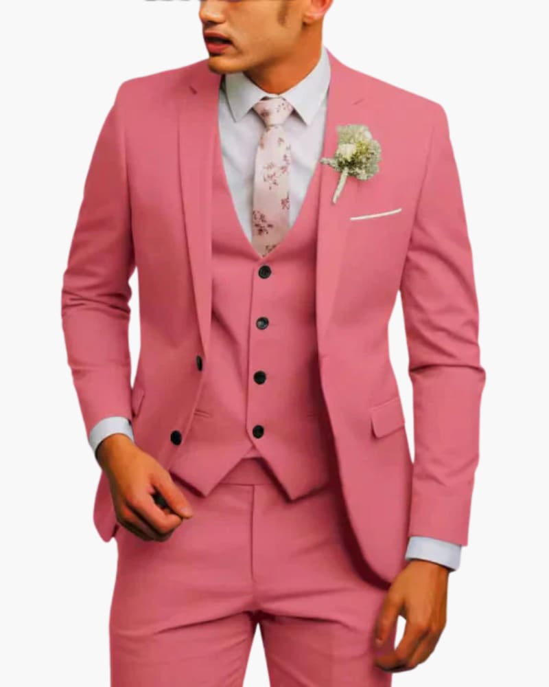 Men's Slim Fit Three Piece Suit | Neal_10