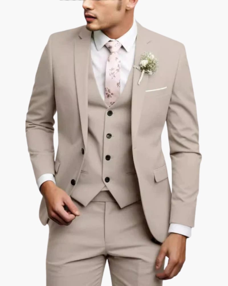 Men's Slim Fit Three Piece Suit | Neal_5