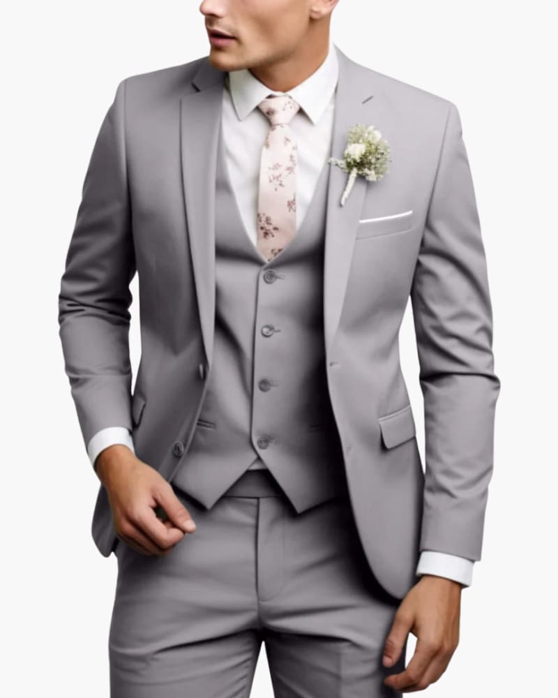 Men's Slim Fit Three Piece Suit | Neal_6