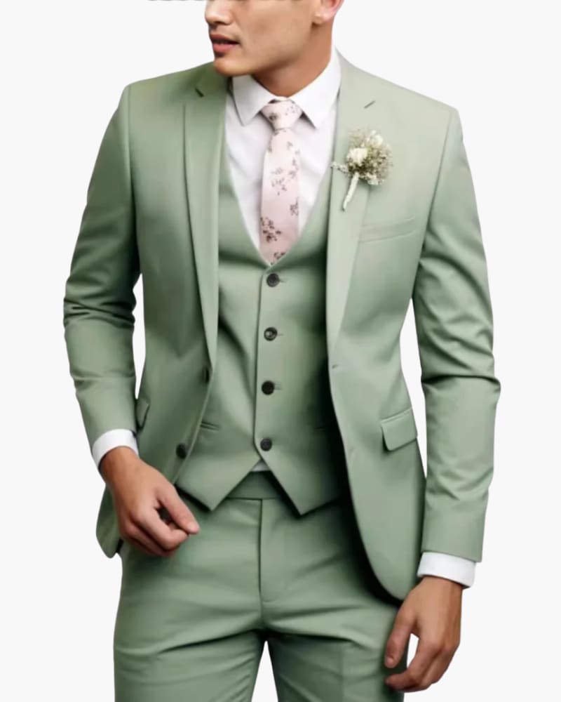 Men's Slim Fit Three Piece Suit | Neal_7
