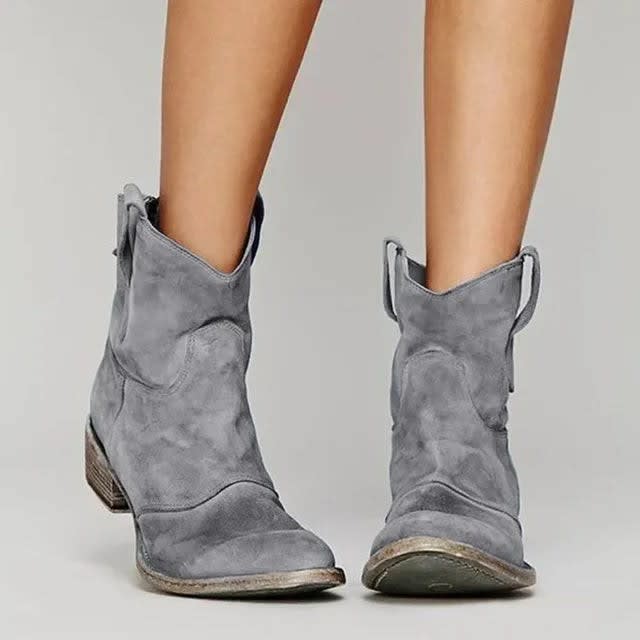 Women's Western Cowboy Ankle Boots | Katrina_4