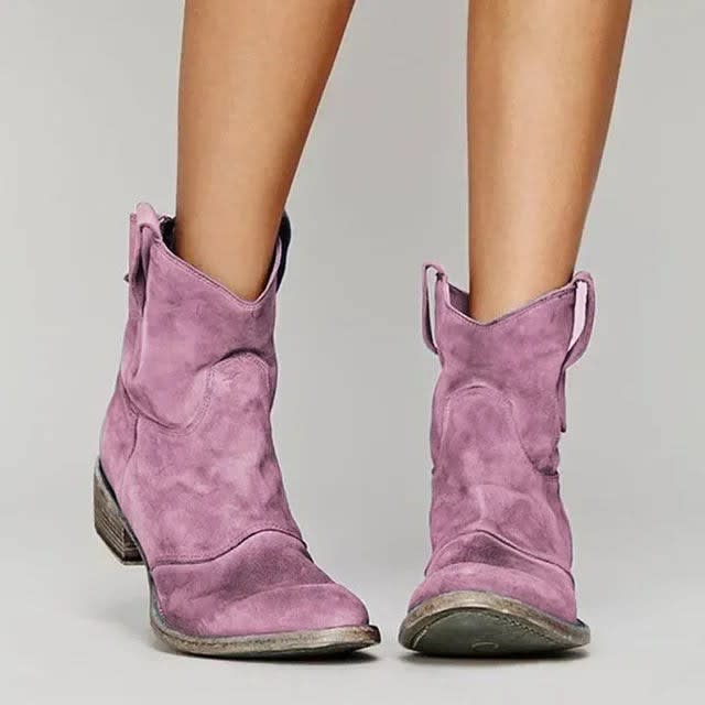 Women's Western Cowboy Ankle Boots | Katrina_5