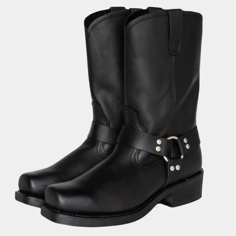 Men's Leather Harness Western Boots | Mason_2