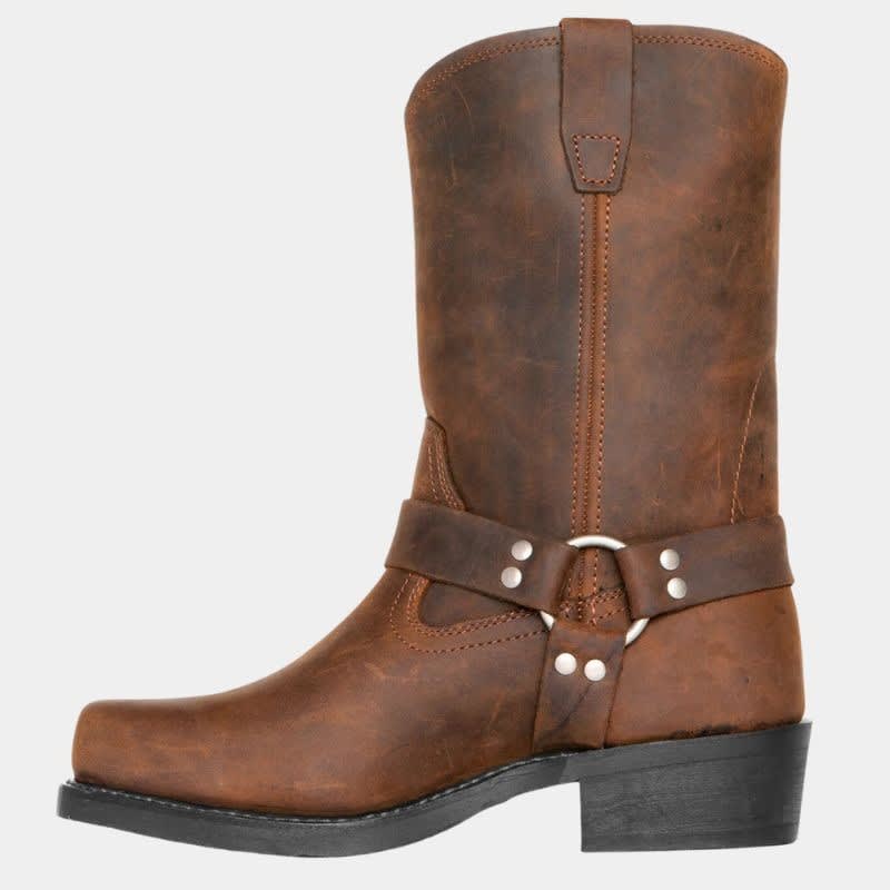 Men's Leather Harness Western Boots | Mason_6