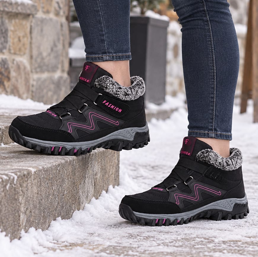 Women's Fleece Lined Non Slip Winter Boots | Laura_13