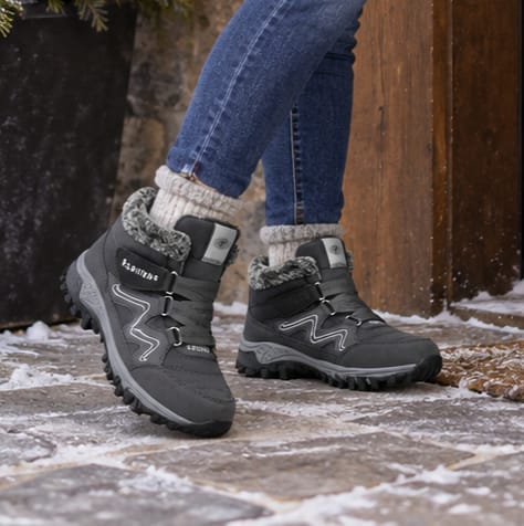 Women's Fleece Lined Non Slip Winter Boots | Laura_16