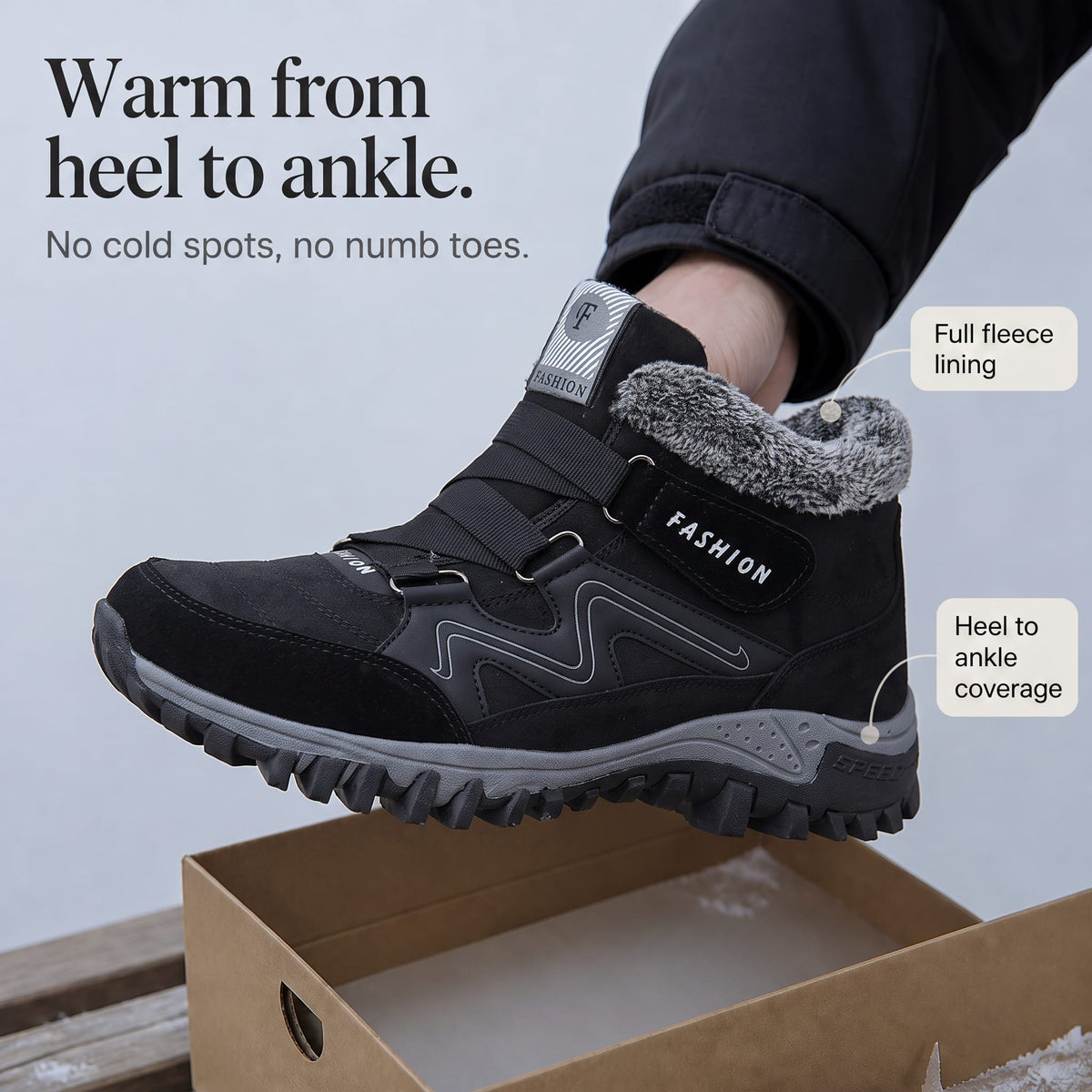 Women's Fleece Lined Non Slip Winter Boots | Laura_6