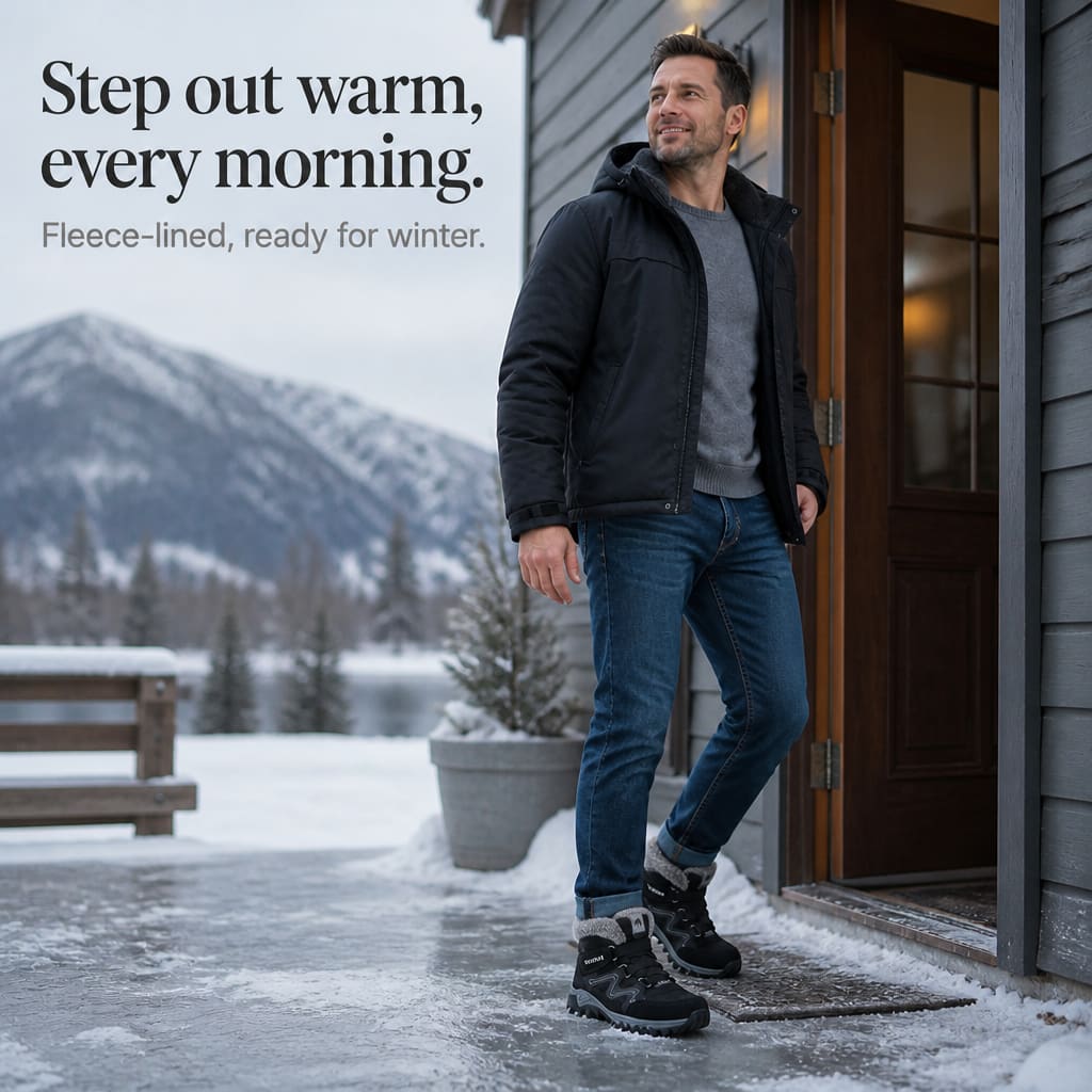 Women's Fleece Lined Non Slip Winter Boots | Laura_8