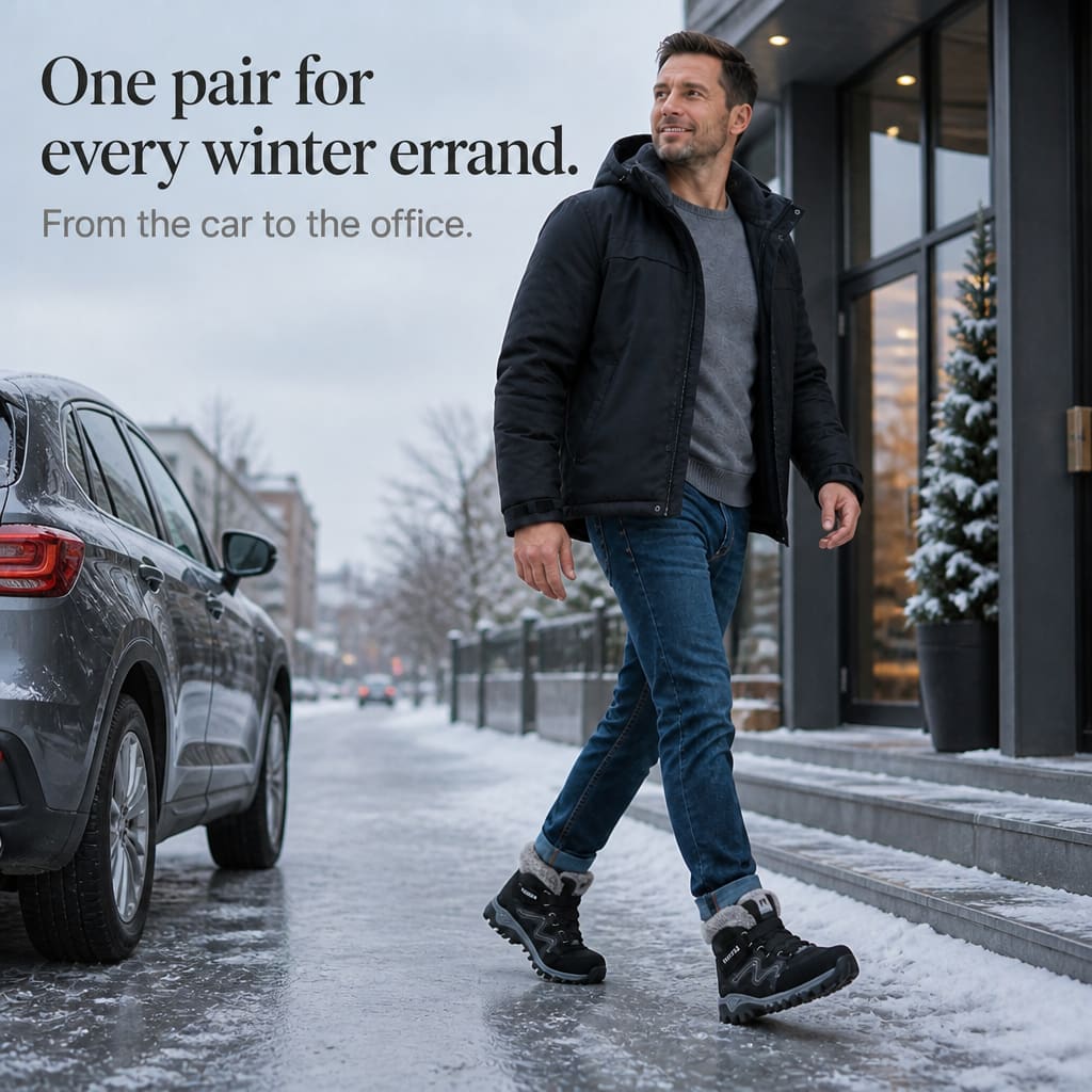 Women's Fleece Lined Non Slip Winter Boots | Laura_9