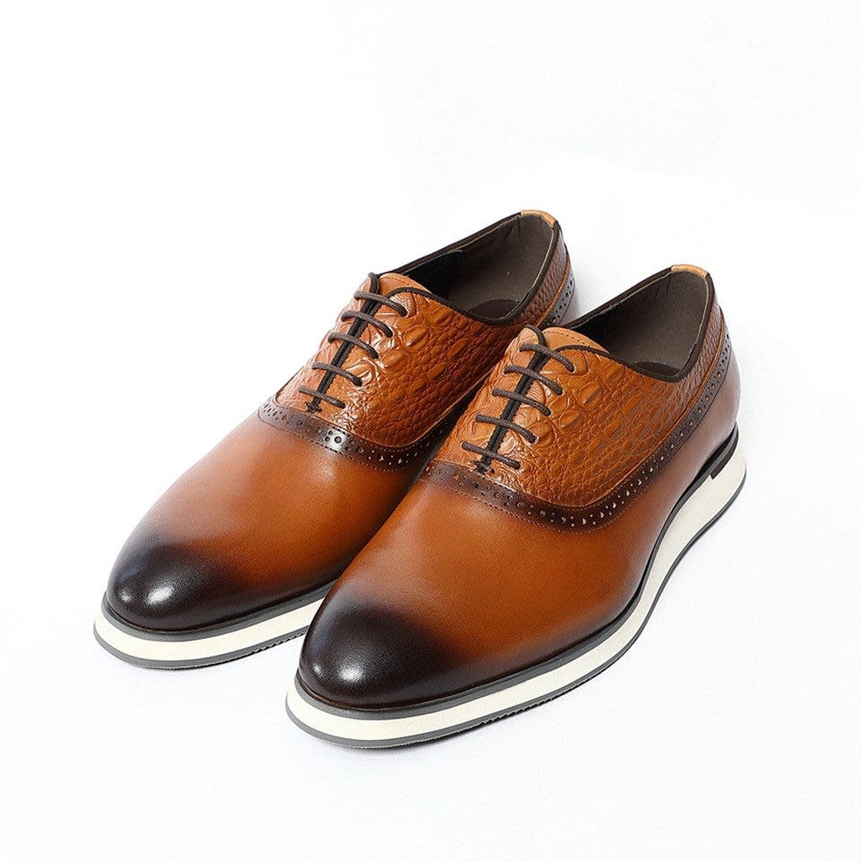 Men's Leather Lace-Up Oxford Shoes | Hubert_2