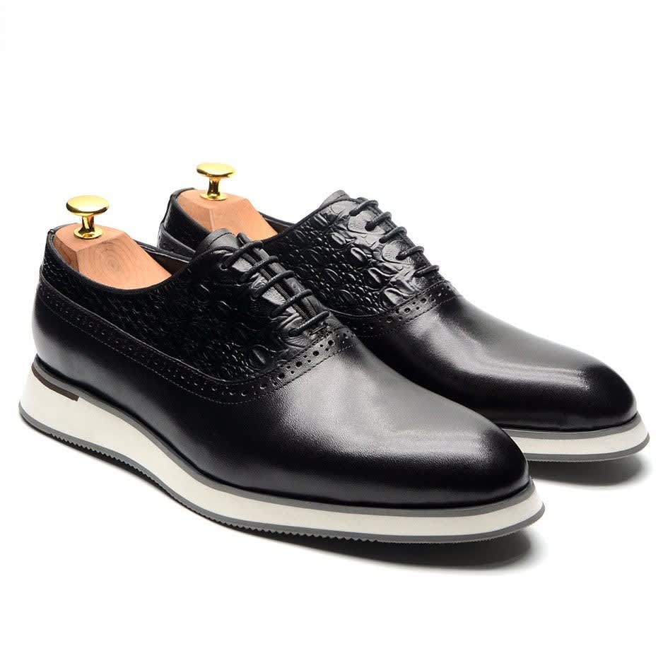 Men's Leather Lace-Up Oxford Shoes | Hubert_7