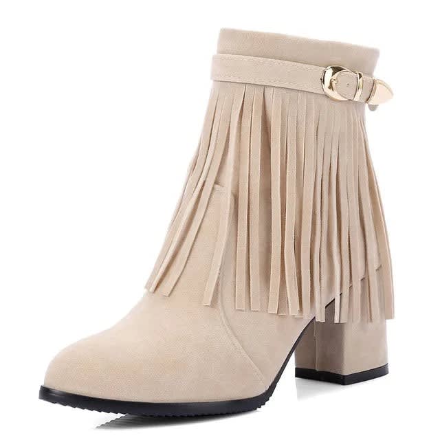 Women's Fringe Western Cowboy Boots | Heloise_11