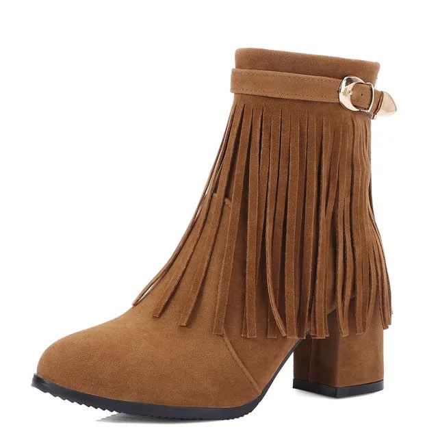 Women's Fringe Western Cowboy Boots | Heloise_13
