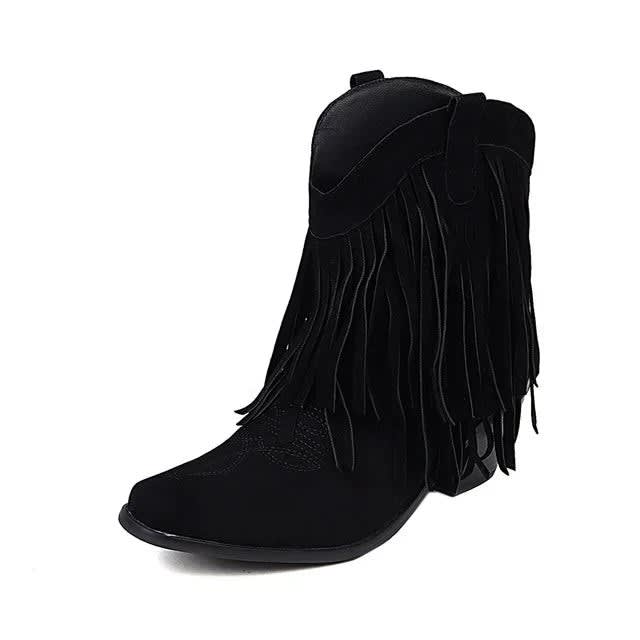 Women's Fringe Western Cowboy Boots | Heloise_5