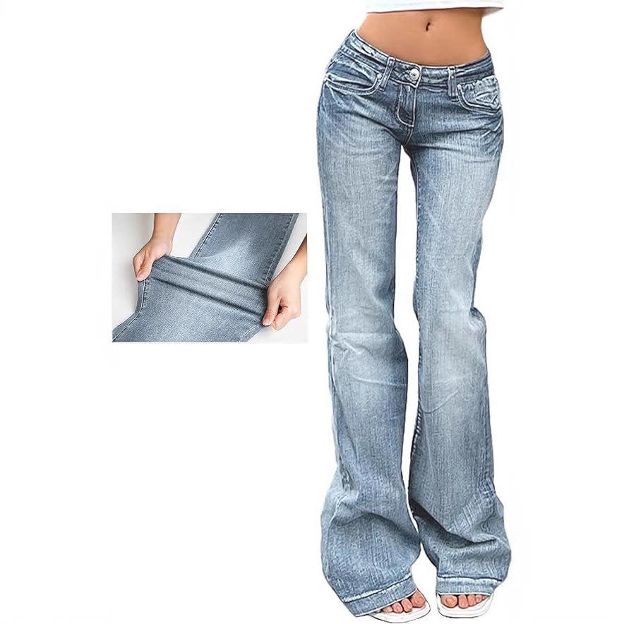 Women's Low Rise Flared Jeans | Rosalind_2