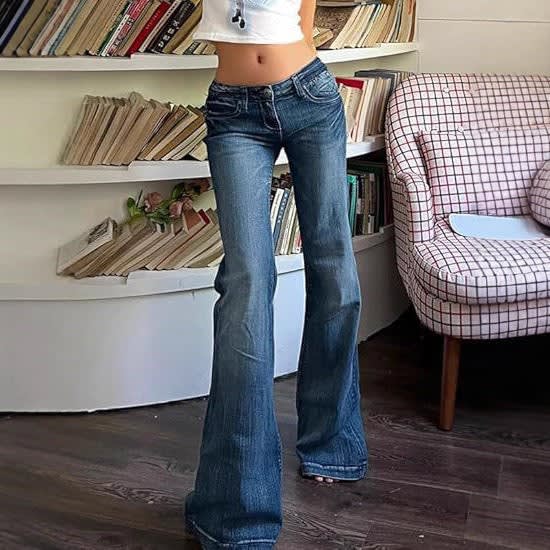 Women's Low Rise Flared Jeans | Rosalind_4