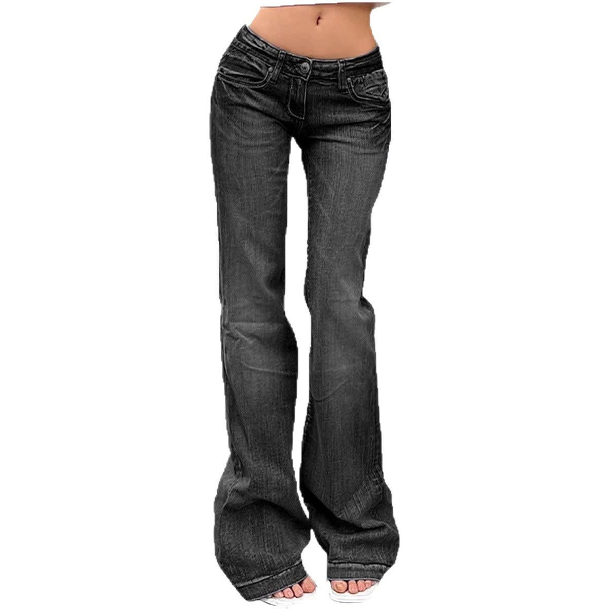 Women's Low Rise Flared Jeans | Rosalind_5