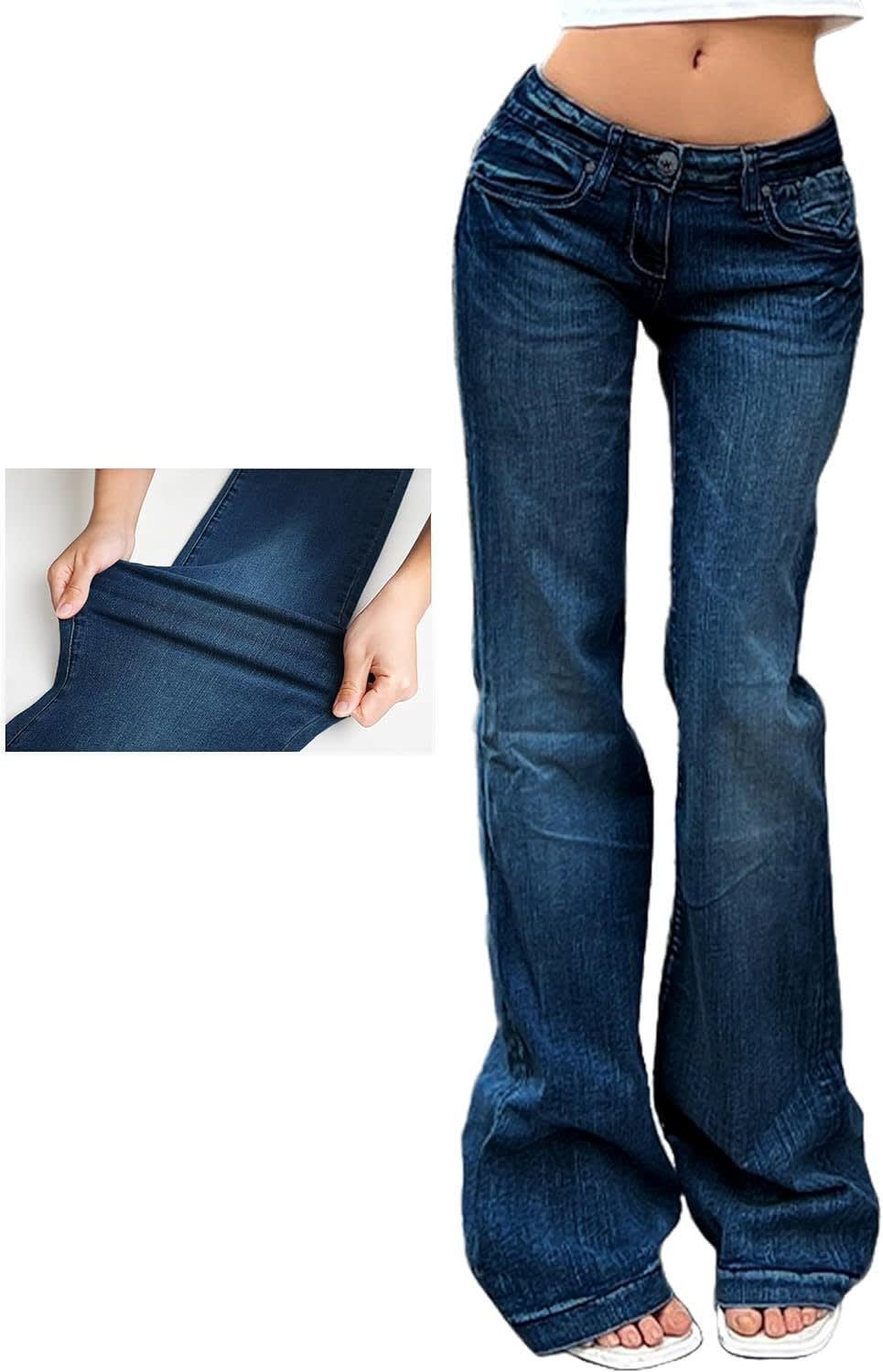 Women's Low Rise Flared Jeans | Rosalind_6
