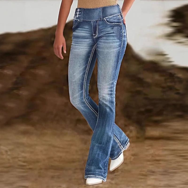 Women's Sculpting High Waist Flared Jeans | Natasha_1