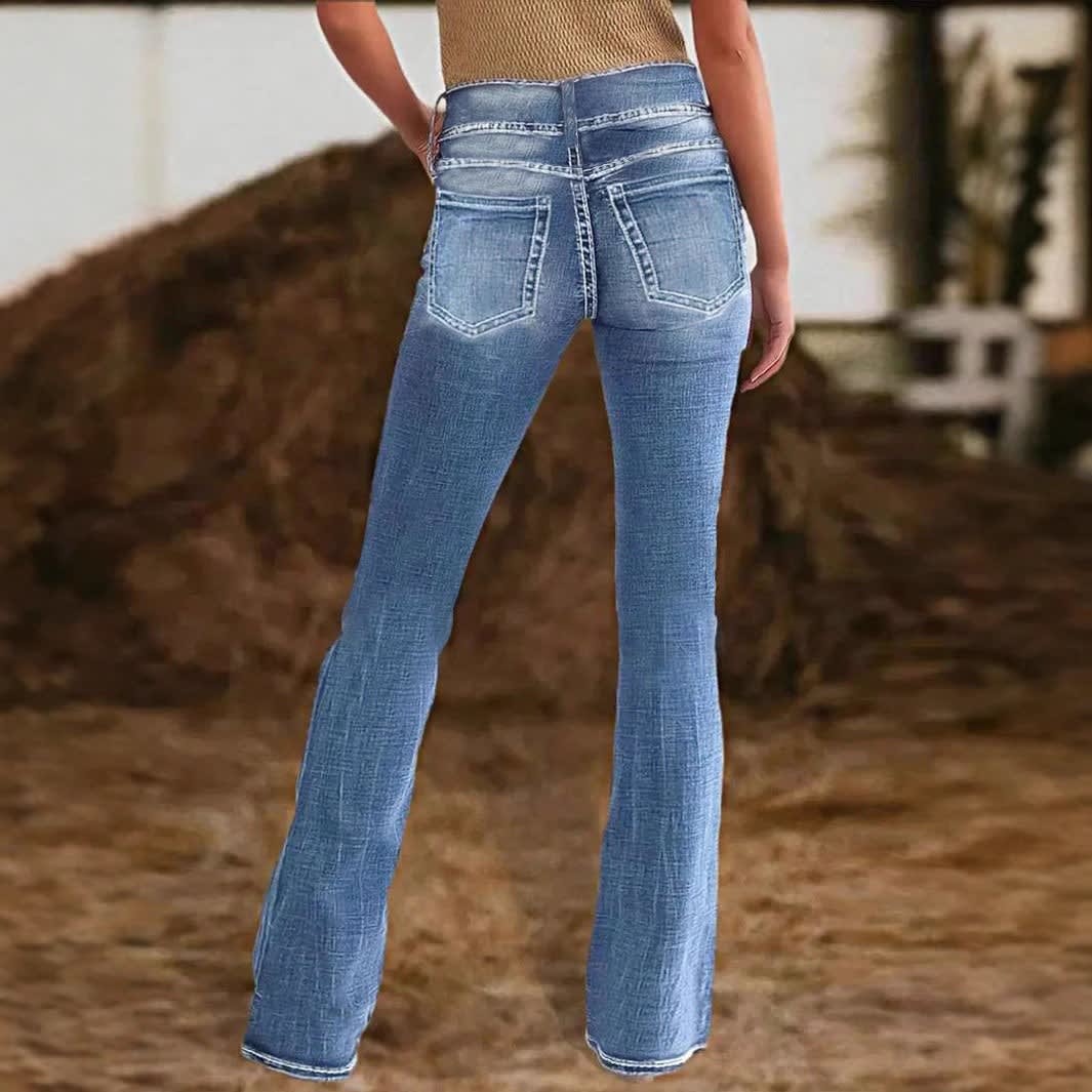 Women's Sculpting High Waist Flared Jeans | Natasha_4