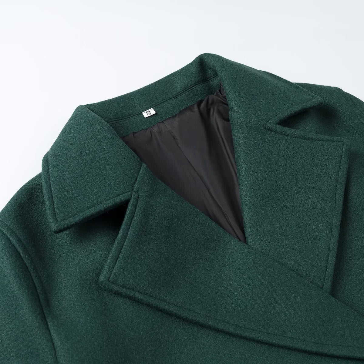Women's Cropped Wool Blend Pea Coat | Gemma_2