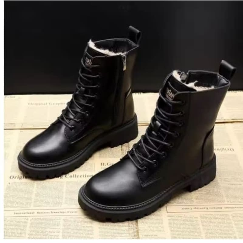 Women's Leather Lace Up Winter Boots | Natasha_1