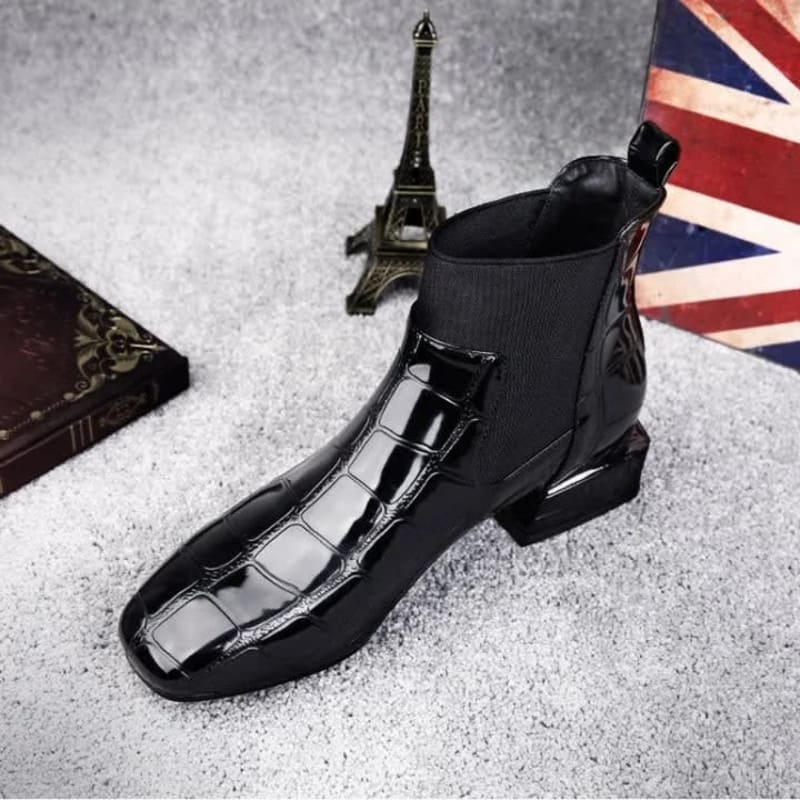 Women's Leather Chelsea Ankle Boots | Robin_1