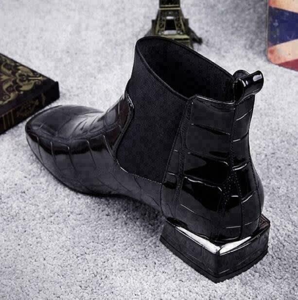 Women's Leather Chelsea Ankle Boots | Robin_3