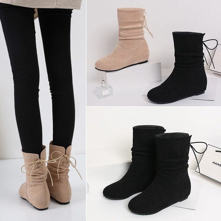 Women's Suede Slouch Boots | Cassia_4