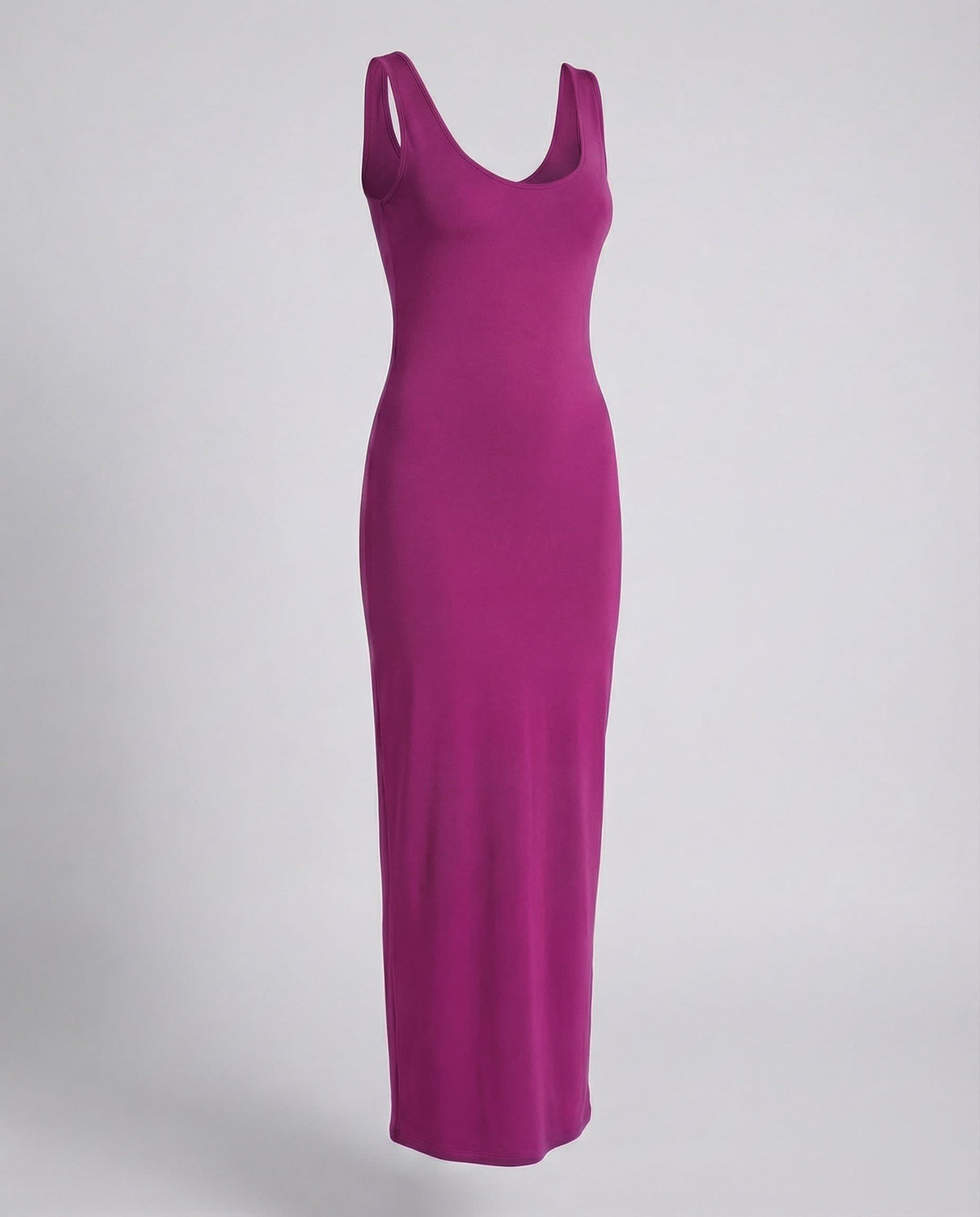 Women's Scoop Neck Bodycon Maxi Dress | Adelaide_11