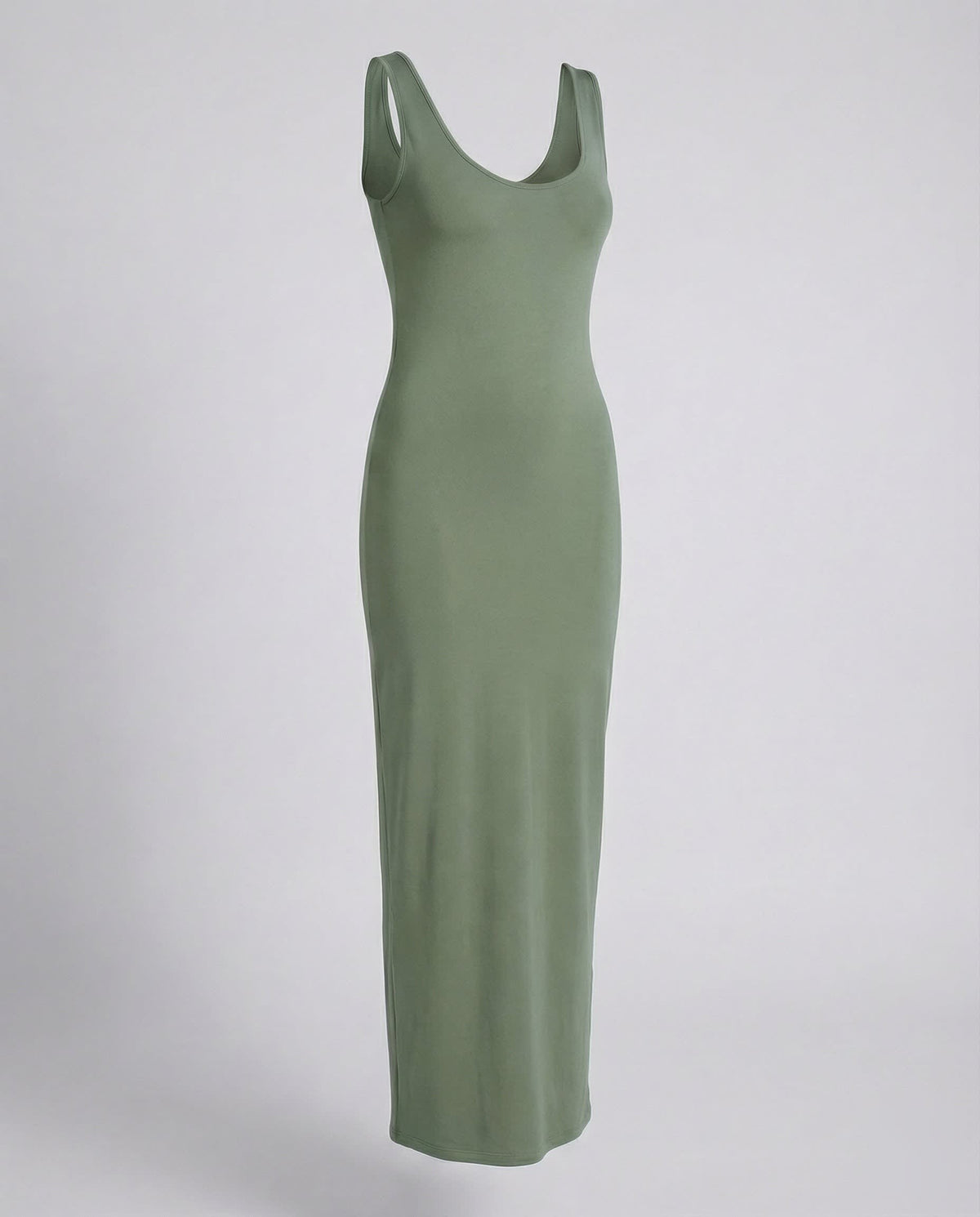 Women's Scoop Neck Bodycon Maxi Dress | Adelaide_13